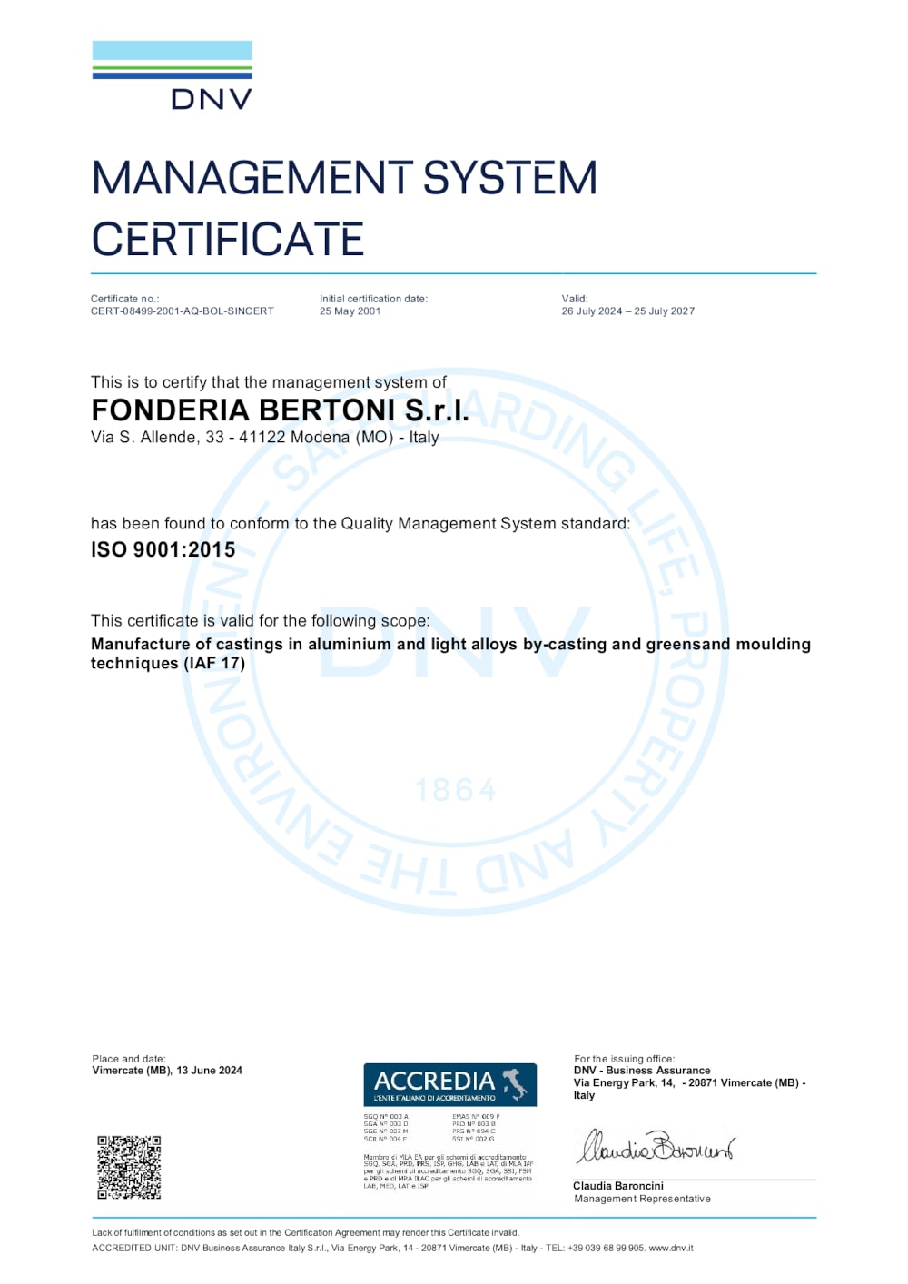 certificazione ISO